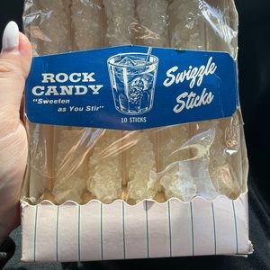 Vintage rock candy swiggle sticks - old new stock